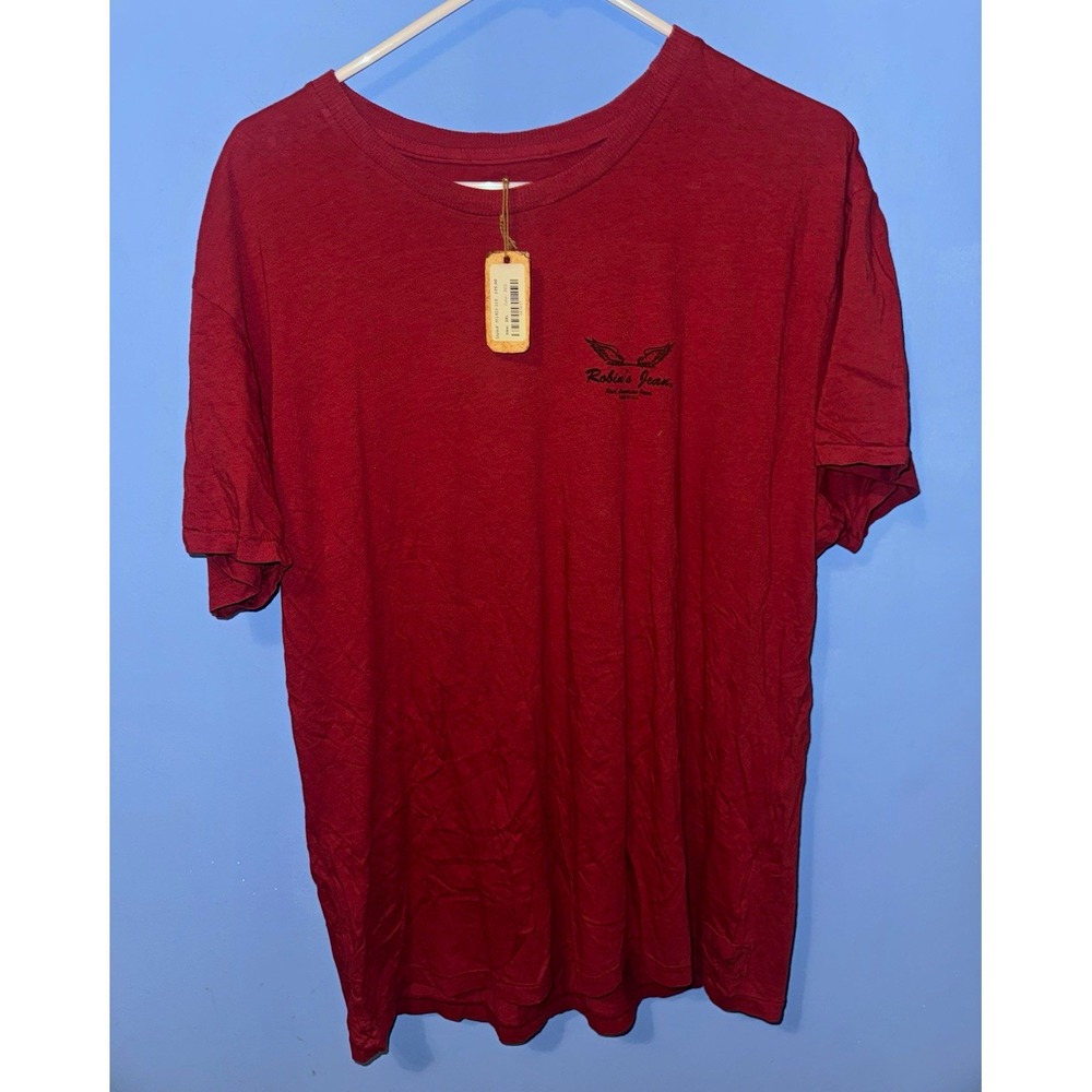 Robin's Jean Mens T-Shirt 2XL Red Graphic Motorcycle Club Logo M1403-319